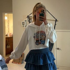 california dream cropped hoodie